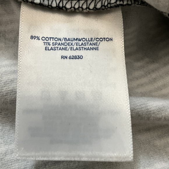 Lands' End Women's Black and White Print Leggings Casual Athleisure - Picture 4 of 9